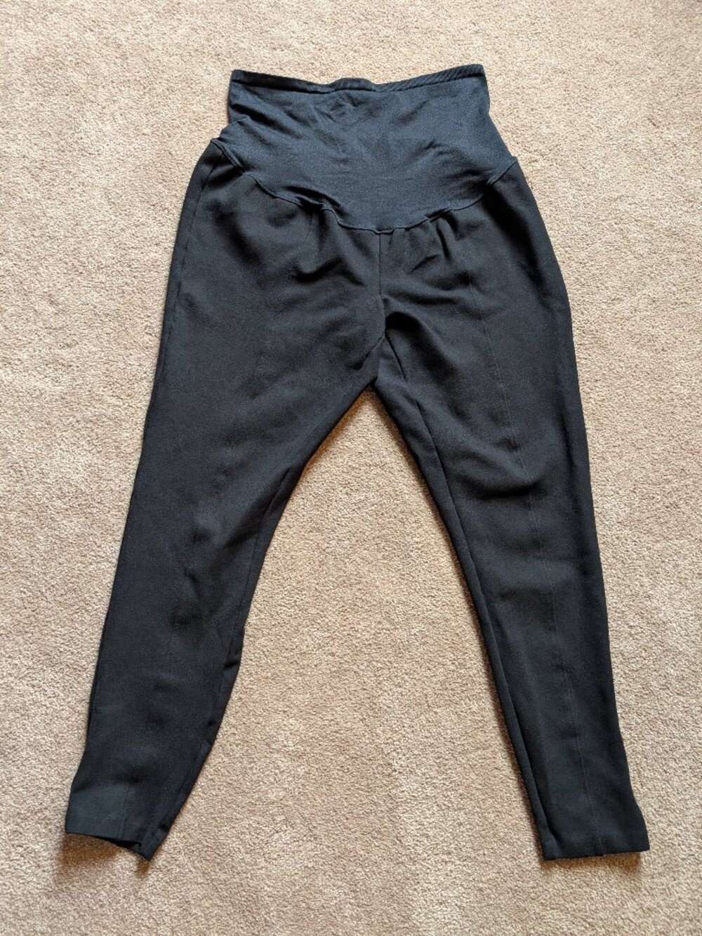Black maternity over the belly pants